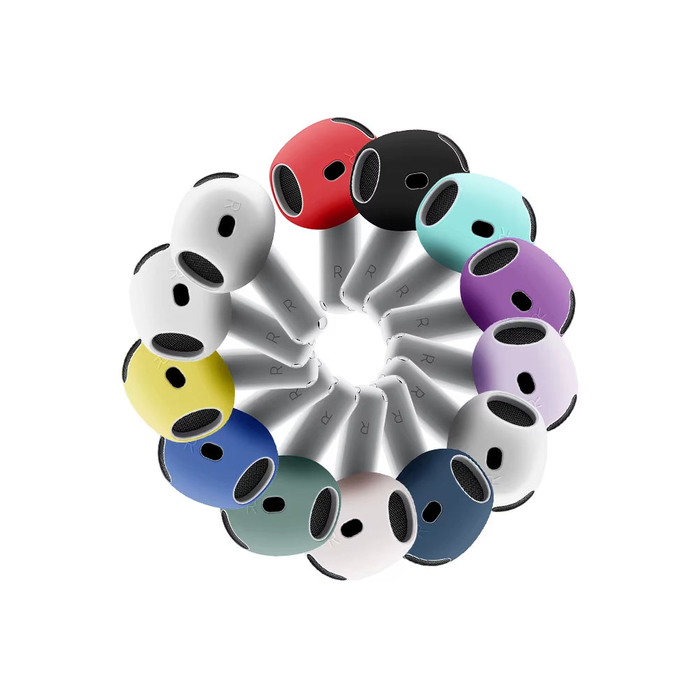 AirPods 4 Silicone Case Cover Protective Skin with Ear Tips Anti-Slip