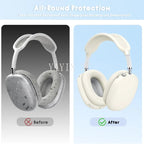 4 in 1 AirPods Max Silicone Protective Case Set Full Coverage Headband Earpad Cover