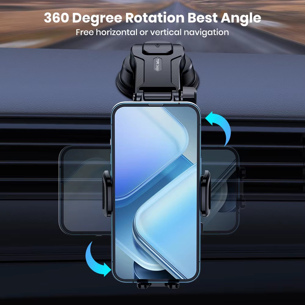 Car Phone Holder Air Vent Dashboard Windshield Mount Adjustable 360 Stand
