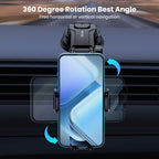 Car Phone Holder Air Vent Dashboard Windshield Mount Adjustable 360 Stand