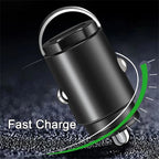 200W Dual USB Car Charger Fast Charging Adapter Compact Alloy Design