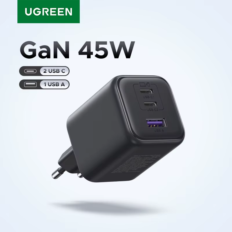 45W GaN USB C Fast Charger PD3.0 PPS EU Plug Power Adapter Secondary image