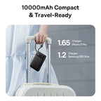 10000mAh Power Bank 22.5W Fast Charging Built-in USB C Cable Digital Display