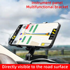 Car Dashboard Phone Holder 360 Rotation Sunshade Mount Adjustable Stand