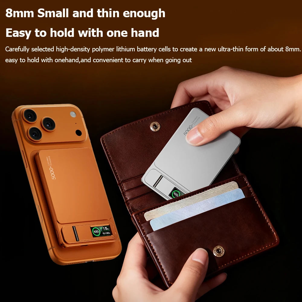 Magnetic Wireless Power Bank 10000mAh 20W Fast Charging Slim MagSafe Portable