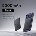 5000mAh Magnetic Power Bank Ultra Slim 15W Wireless 20W Fast Charging