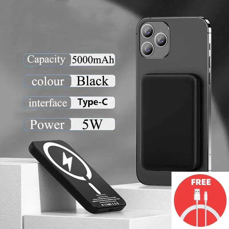 Magnetic Wireless Power Bank 5000mAh 10000mAh 20W Fast Charging MagSafe Portable