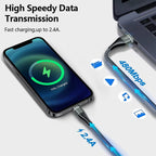 Lightning Cable Fast Charging iPhone Cord Nylon Braided MFi Certified