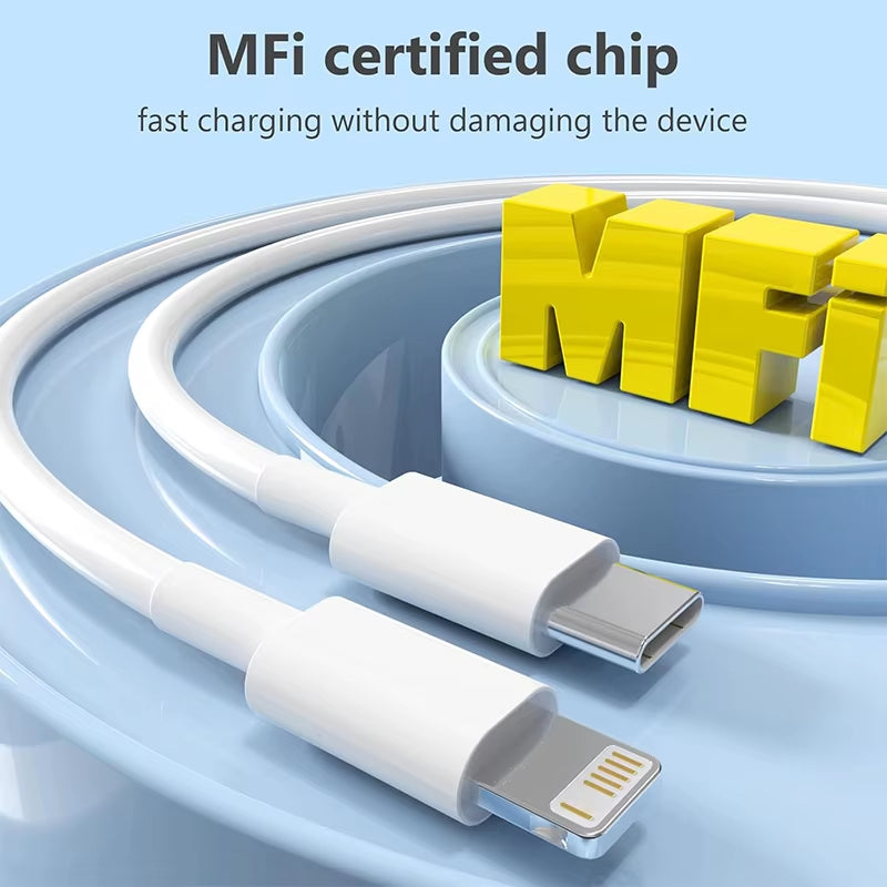 20W USB C to Lightning Cable MFi Certified Fast Charging iPhone Cord