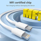 20W USB C to Lightning Cable MFi Certified Fast Charging iPhone Cord