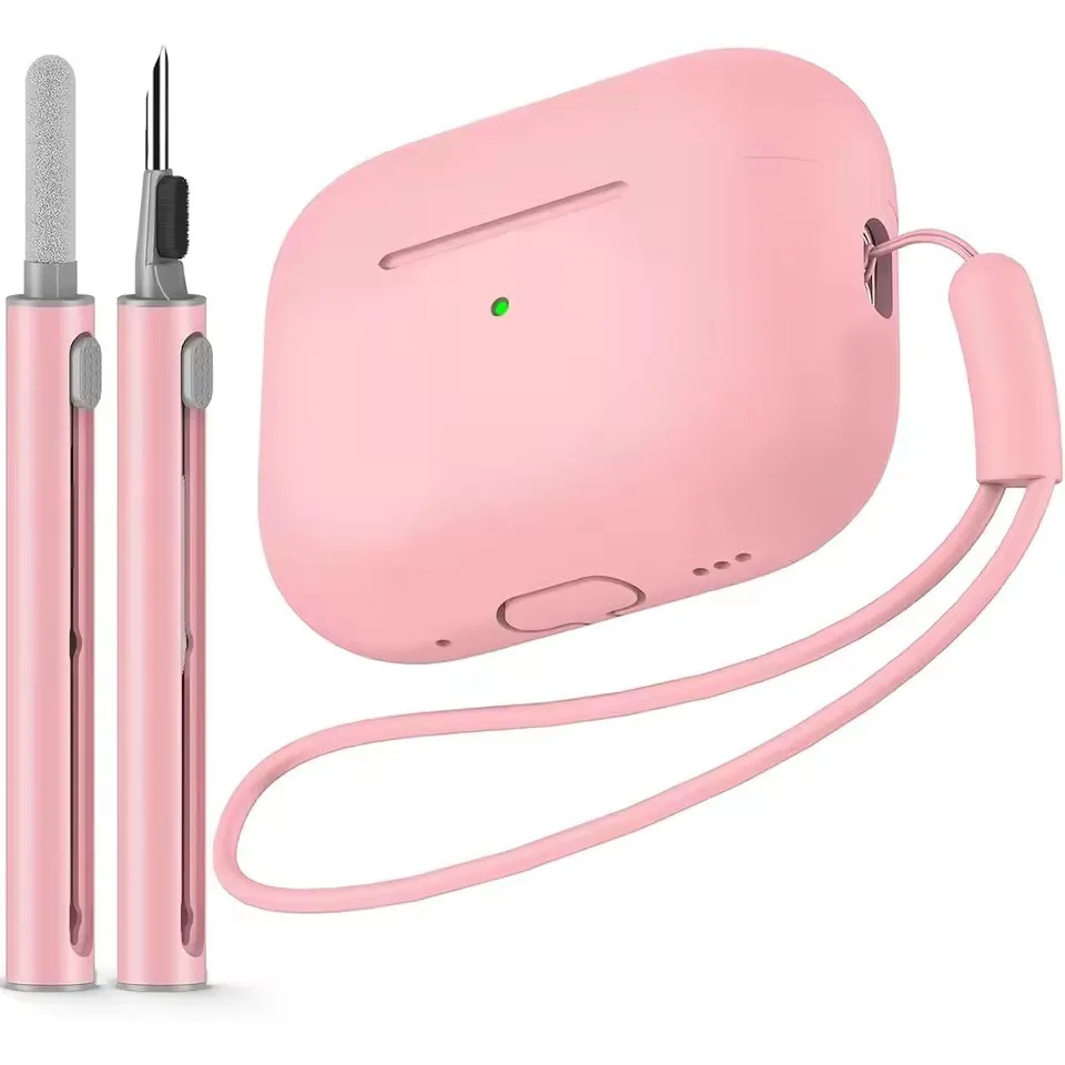 AirPods Pro Case with Cleaner Pen Kit Silicone Protective Cover with Lanyard Main image