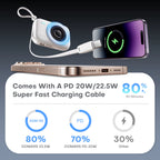 3 Pack Magnetic Power Bank 10000mAh Wireless Charging Set with Dock Fast Charger