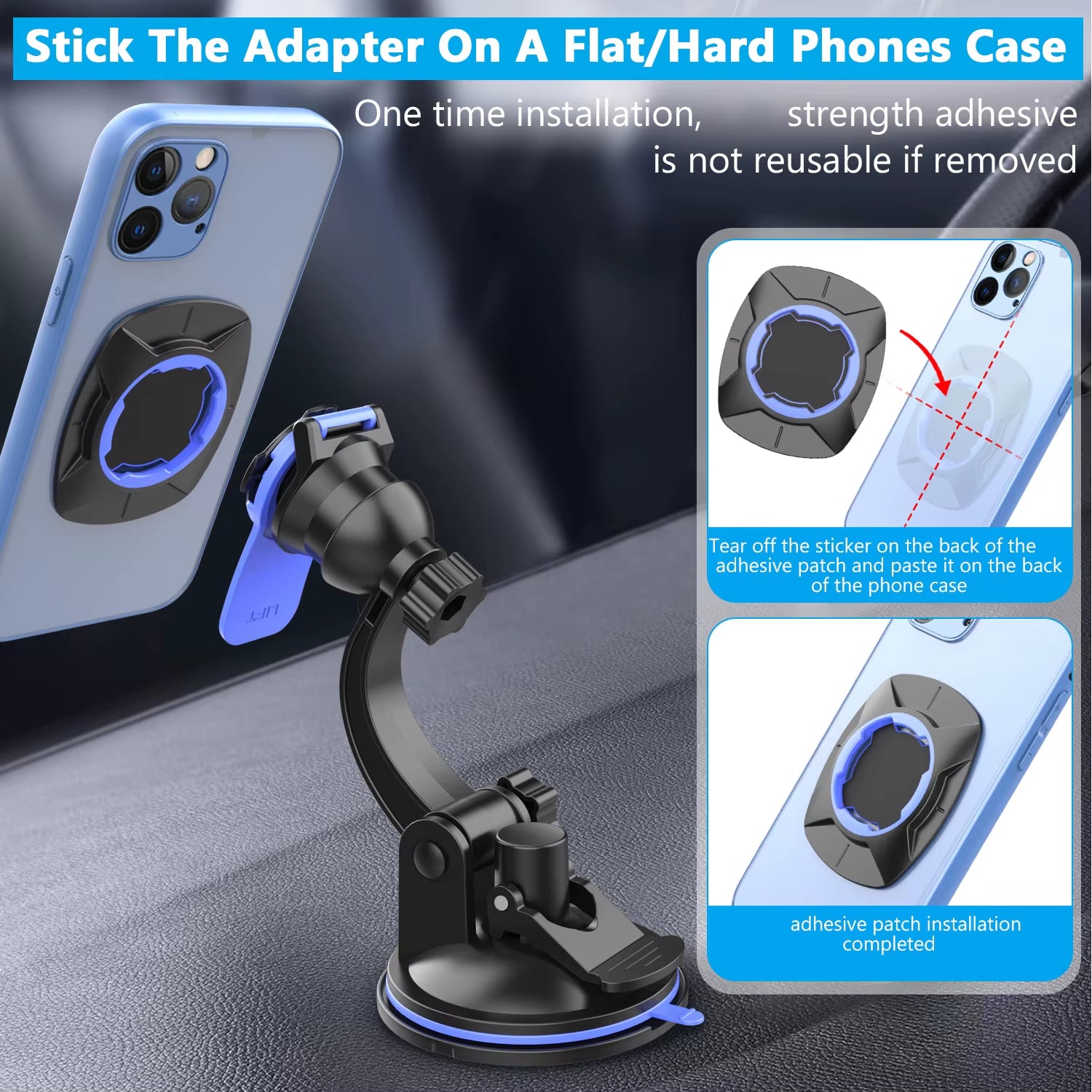 360 Rotatable Car Phone Holder Dashboard Windshield Mount Universal Stand
