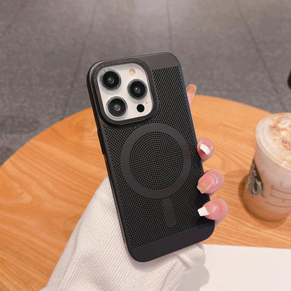 Breathable Mesh Magnetic iPhone Case