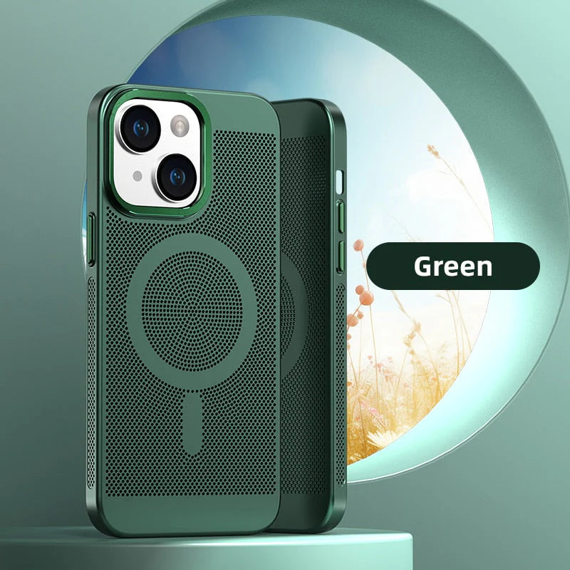 Breathable Mesh Magnetic iPhone Case
