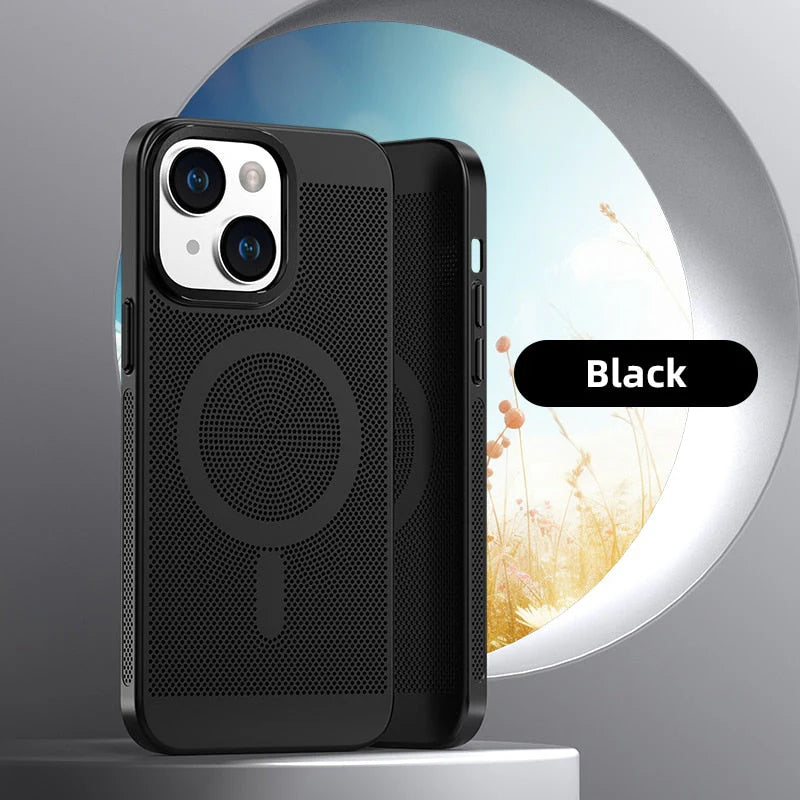 Breathable Mesh Magnetic iPhone Case