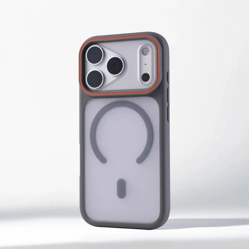 Translucent Matte MagSafe iPhone Case Magnetic Shockproof Protective Cover