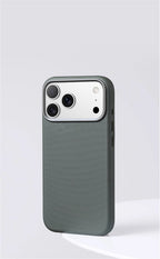 Luxury Diamond Texture MagSafe Leather iPhone Case Alloy Lens Protective Cover