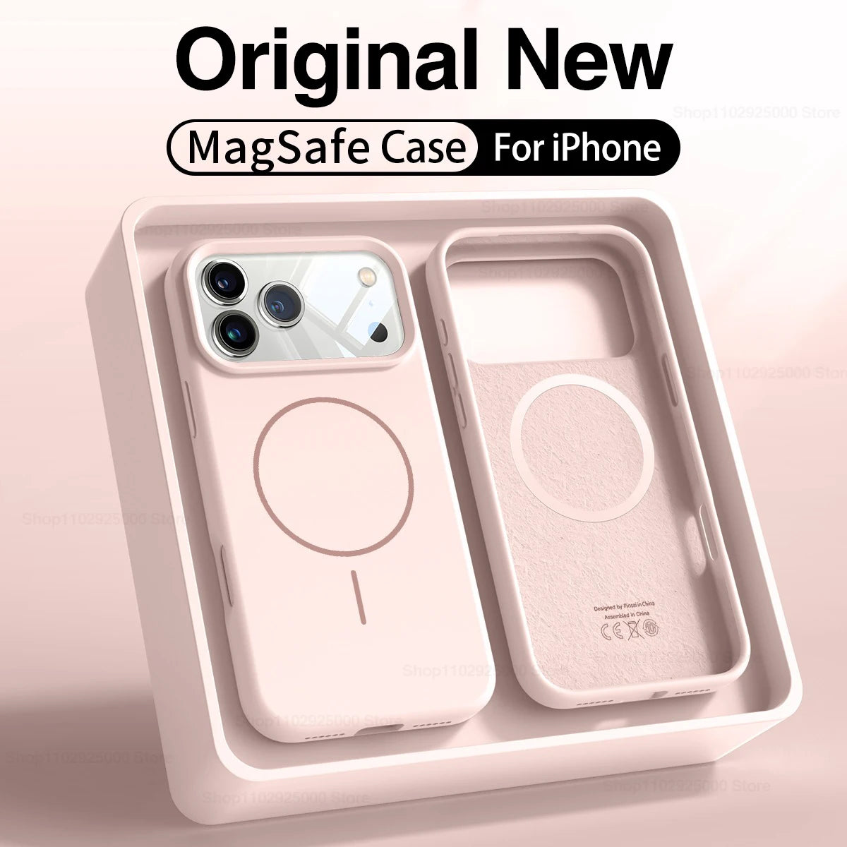 MagSafe Liquid Silicone iPhone Case Soft Magnetic Anti-Slip Protective Cover