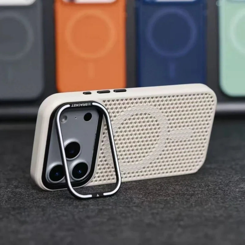 MagSafe Cooling Mesh iPhone Case Camera Mount Shockproof Protective Cover