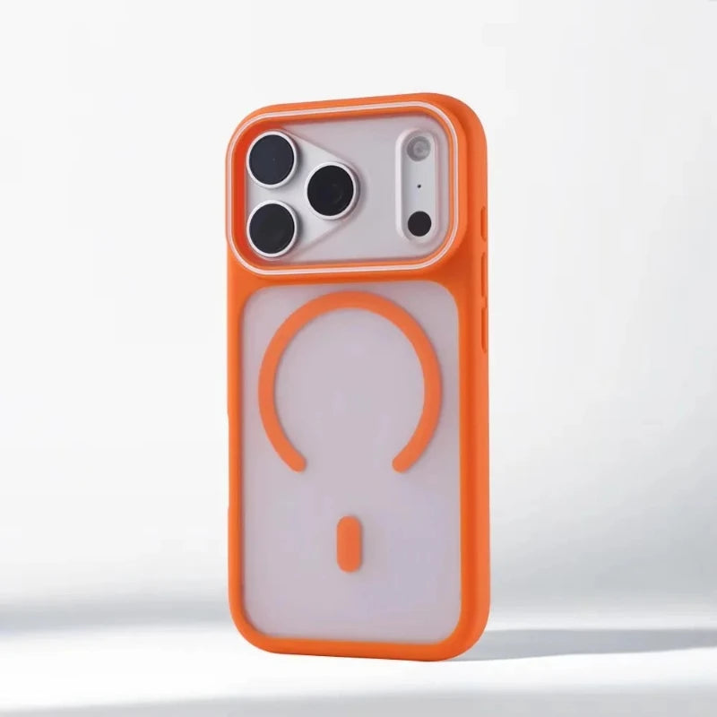 Translucent Matte MagSafe iPhone Case Magnetic Shockproof Protective Cover