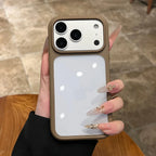 Crystal Clear iPhone Case with Camera Touch Button Shockproof Protective Cover