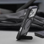 MagSafe Invisible Stand iPhone Case Matte Magnetic Kickstand Protective Cover