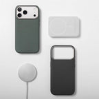 Luxury Diamond Texture MagSafe Leather iPhone Case Alloy Lens Protective Cover