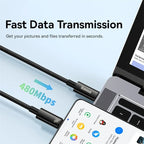 240W USB-C to USB-C Cable PD 3.1 Fast Charging Nylon Braided Data Cable
