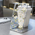 Flower Transparent iPhone Case Shockproof Silicone Soft Protective Cover