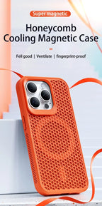 MagSafe Cooling Mesh iPhone Case Heat Dissipation Breathable Shockproof Cover