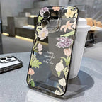 Flower Transparent iPhone Case Shockproof Silicone Soft Protective Cover