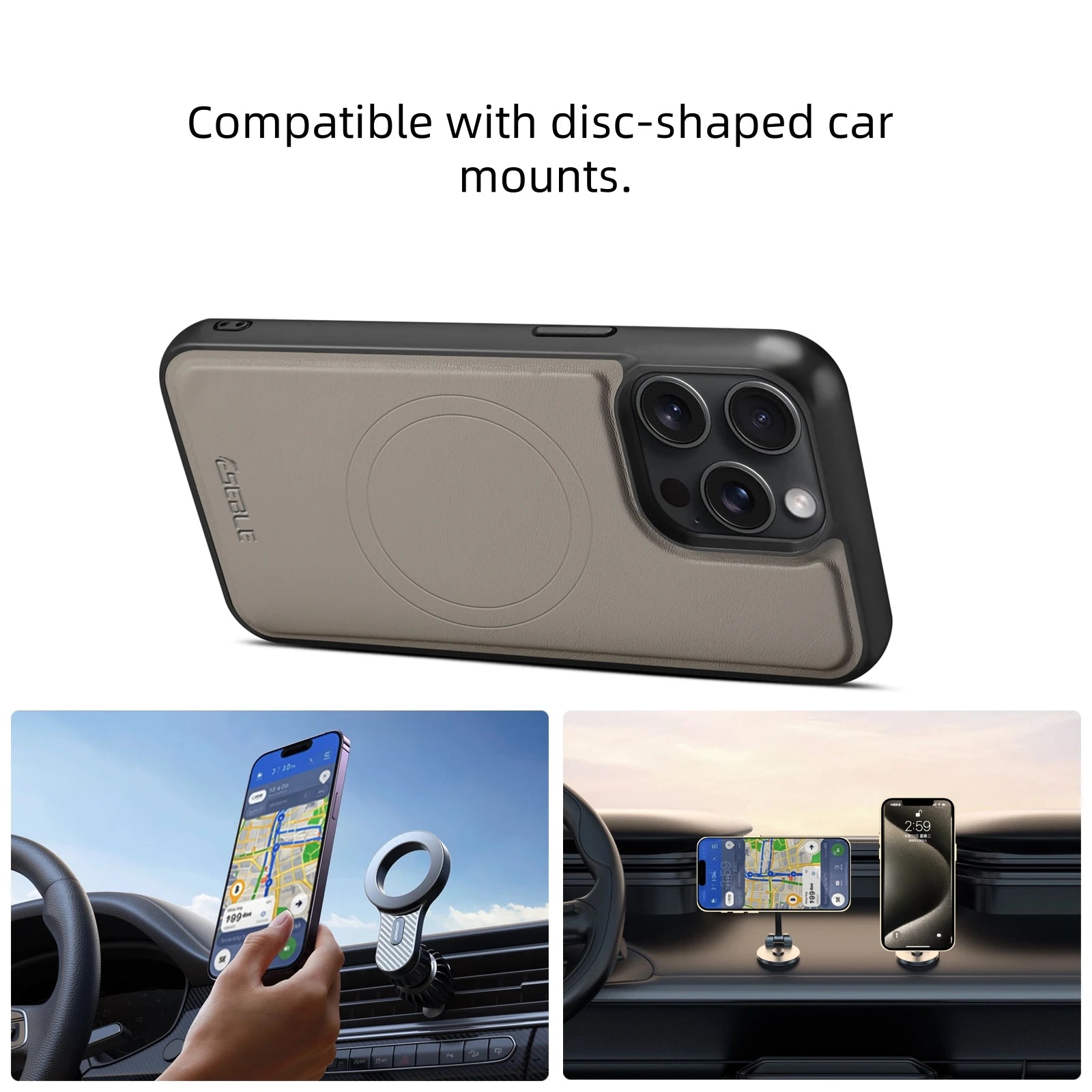 2-in-1 Magnetic Detachable Leather iPhone Case Wallet Card Holder Cover