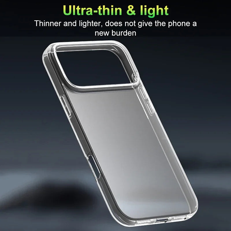 Ultra Thin Clear TPU iPhone Case Transparent Soft Shockproof Cover