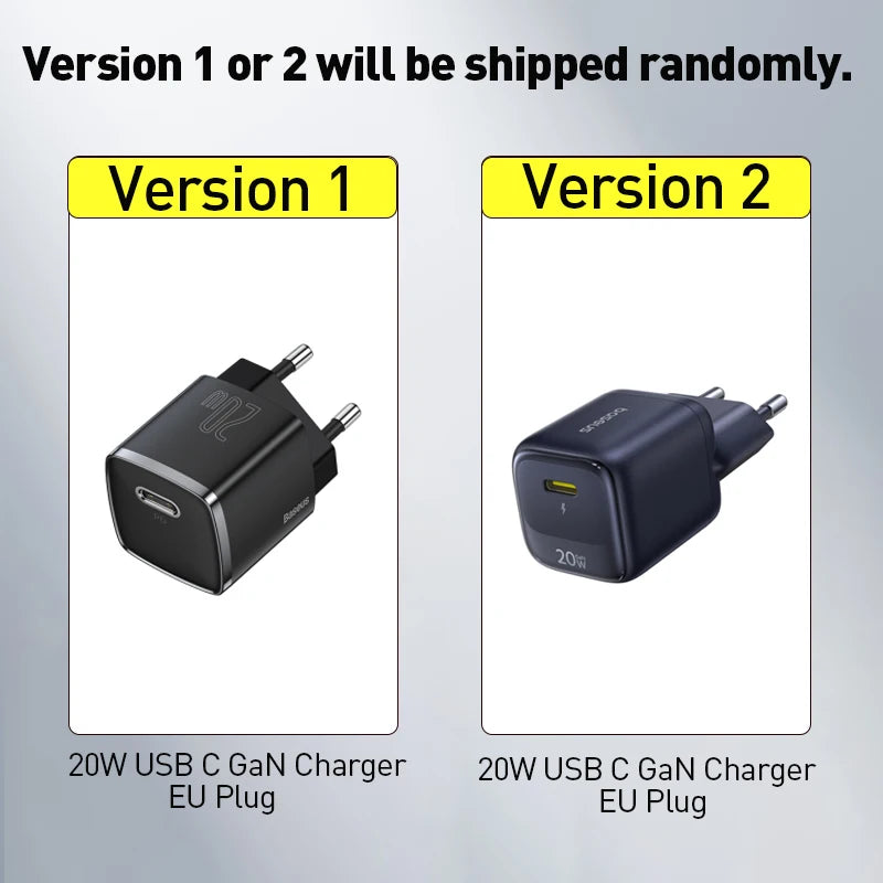 20W USB-C PD Fast Charger Portable Wall Adapter for iPhone and Android