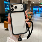 Crystal Clear iPhone Case with Camera Touch Button Shockproof Protective Cover