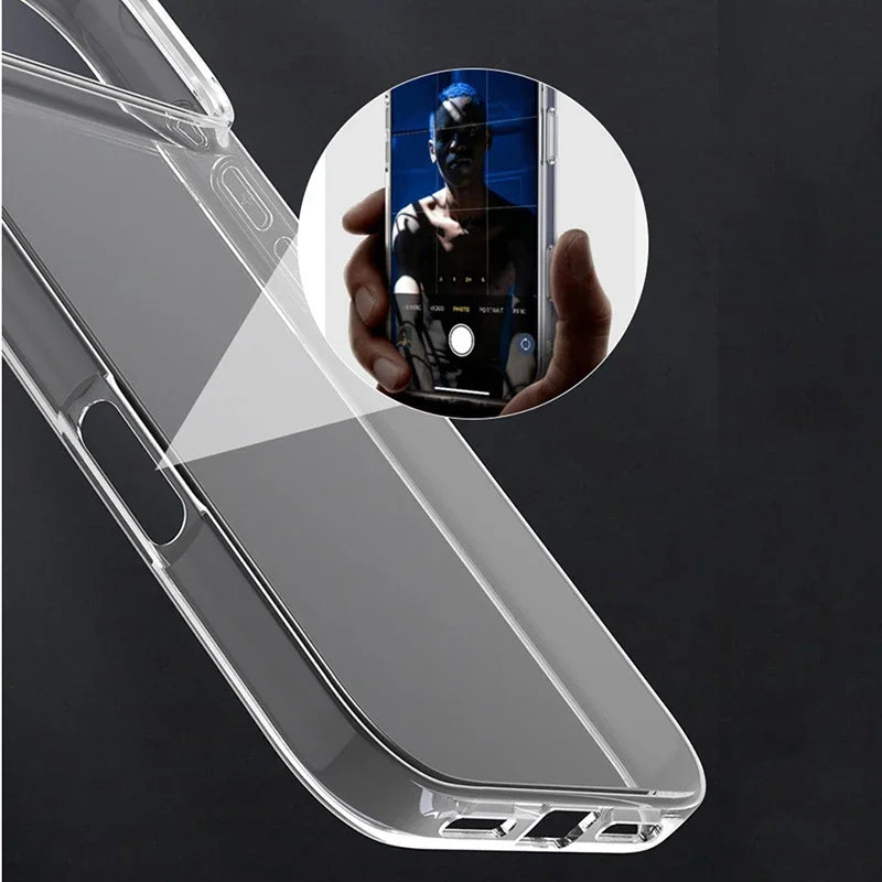 Ultra Thin Clear TPU iPhone Case Transparent Soft Shockproof Cover