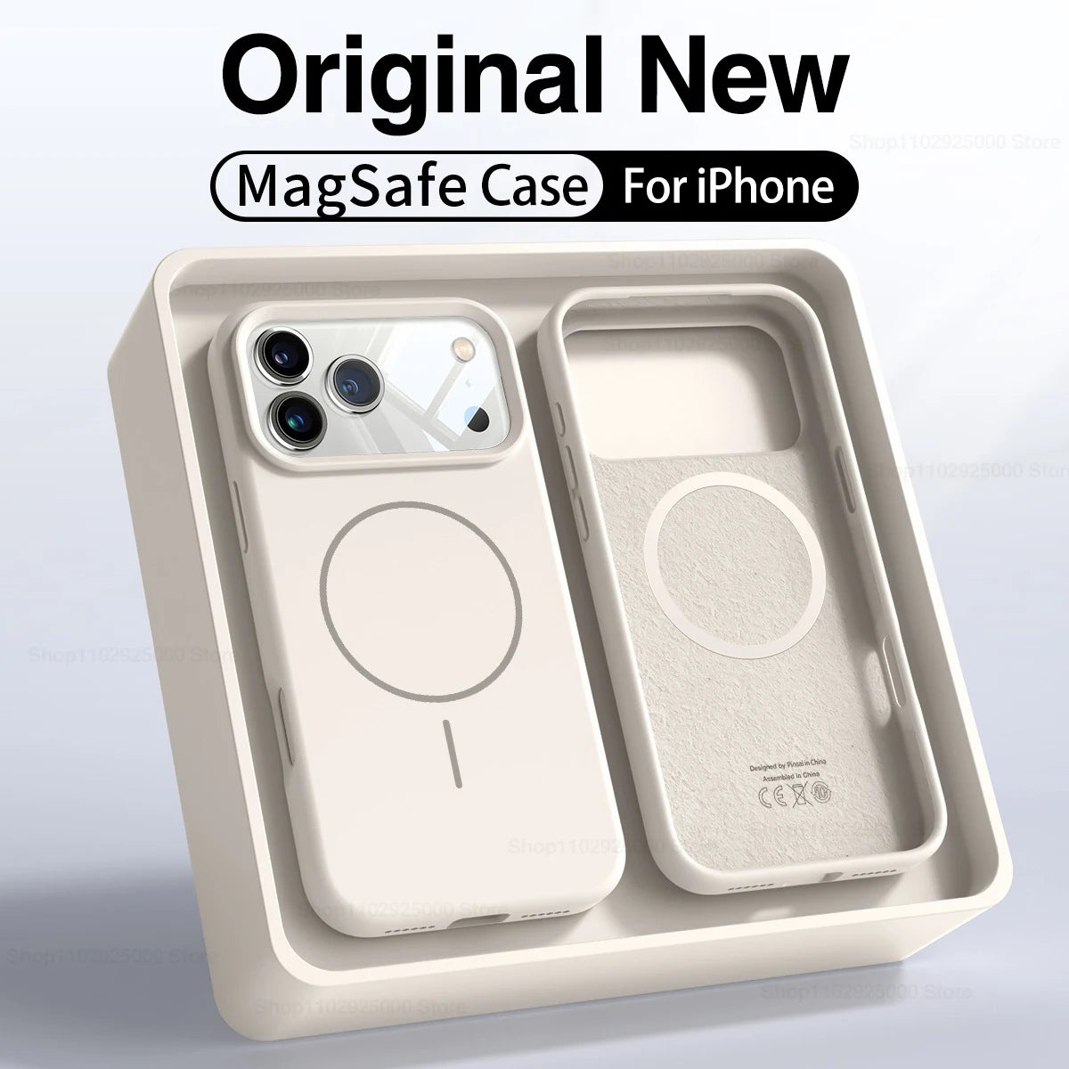 MagSafe Liquid Silicone iPhone Case Soft Magnetic Anti-Slip Protective Cover