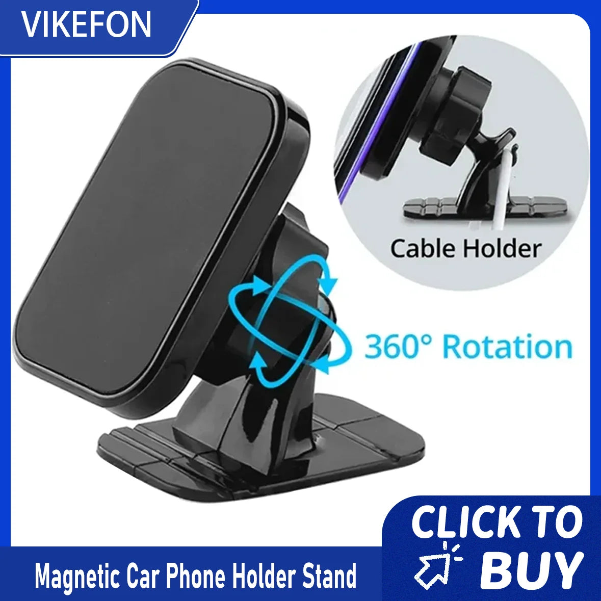 Magnetic Car Phone Holder Air Vent Mount Universal Dashboard Stand