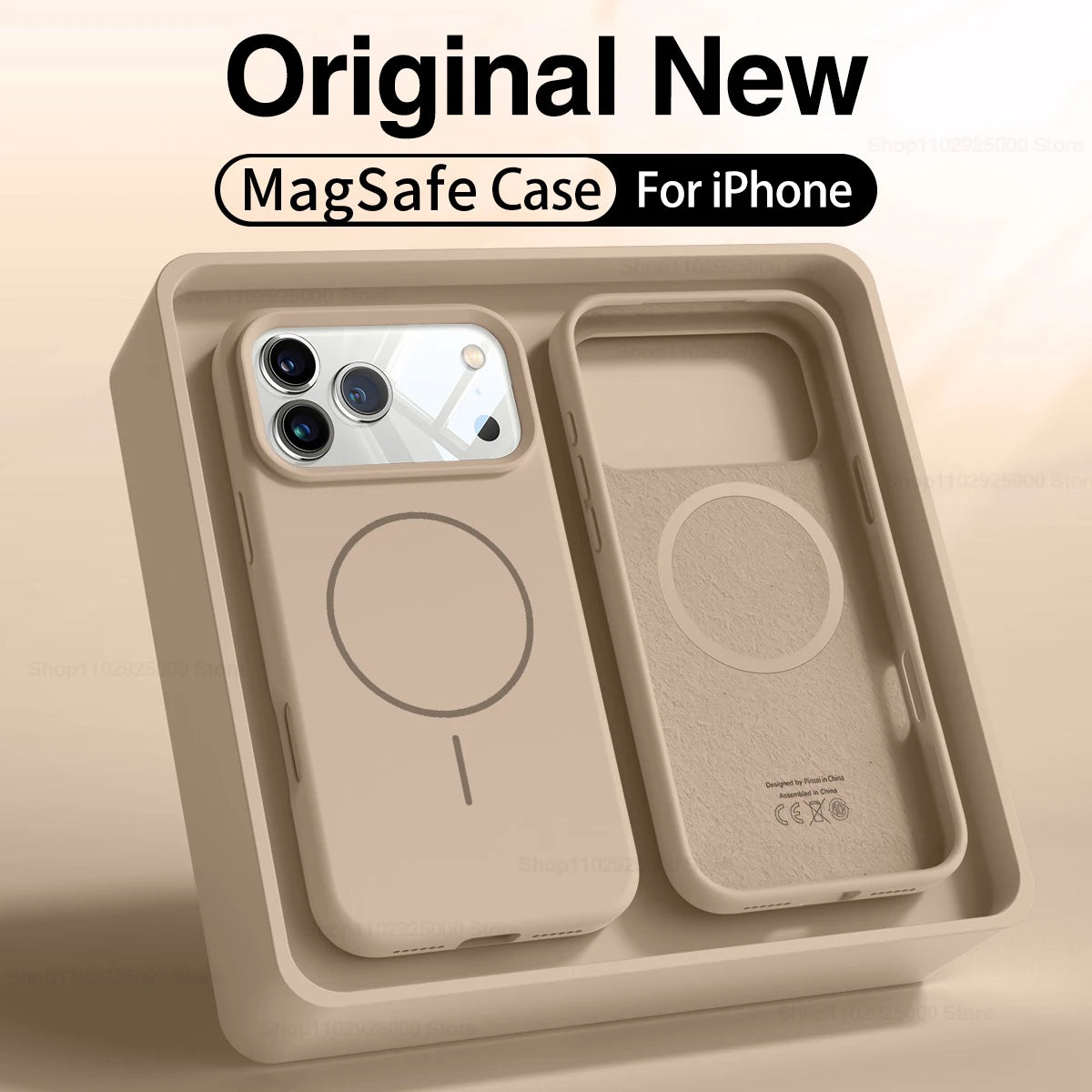 MagSafe Liquid Silicone iPhone Case Soft Magnetic Anti-Slip Protective Cover Main image