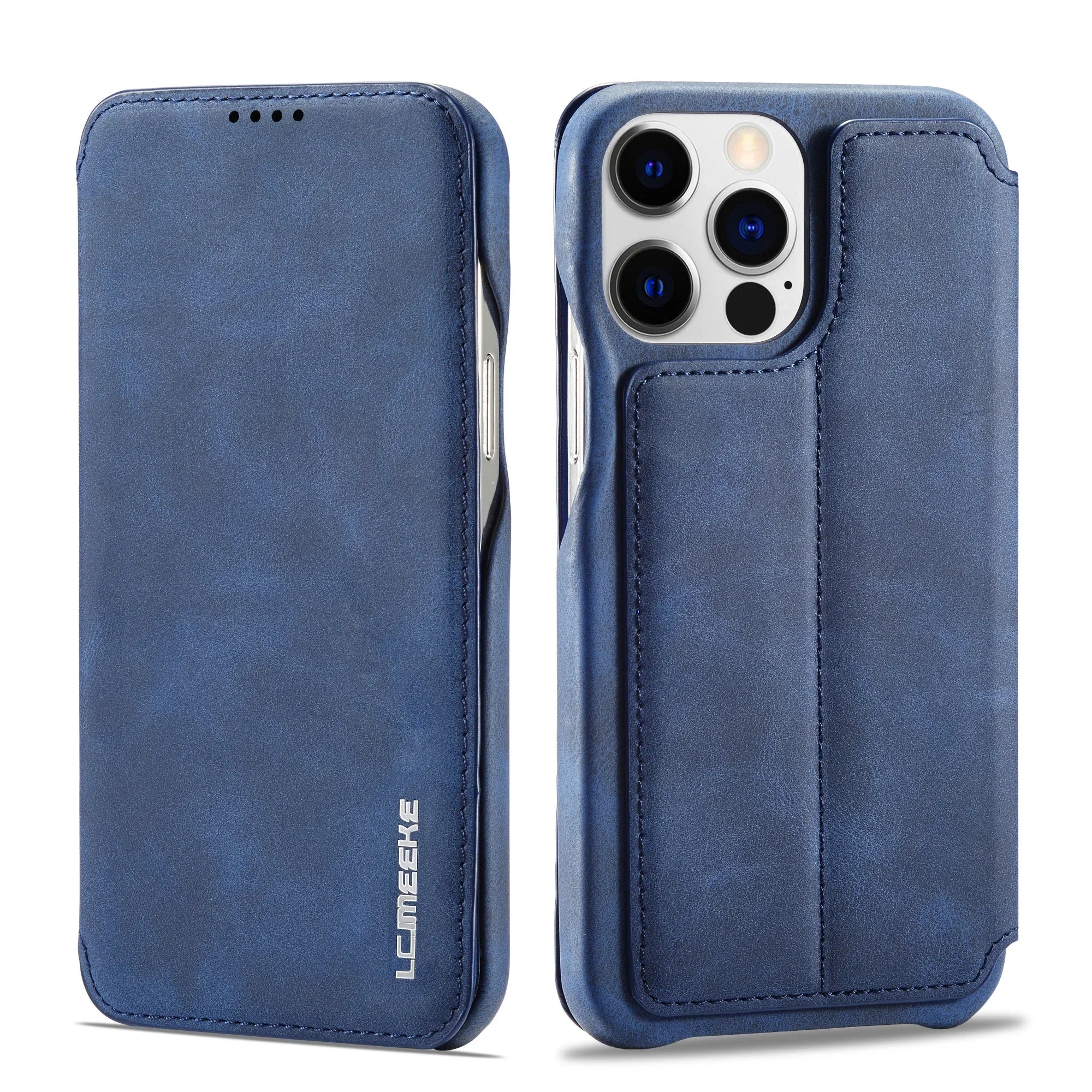 Leather Flip Wallet iPhone Case Card Holder Magnetic Book Cover