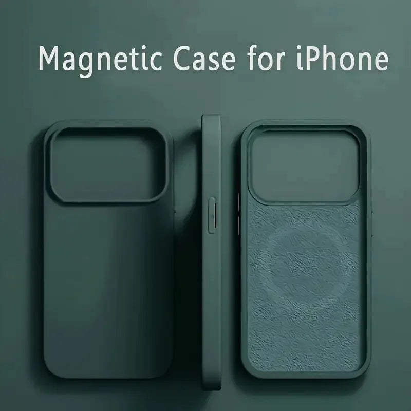 MagSafe Liquid Silicone Shockproof iPhone Case Magnetic Soft Protective Cover