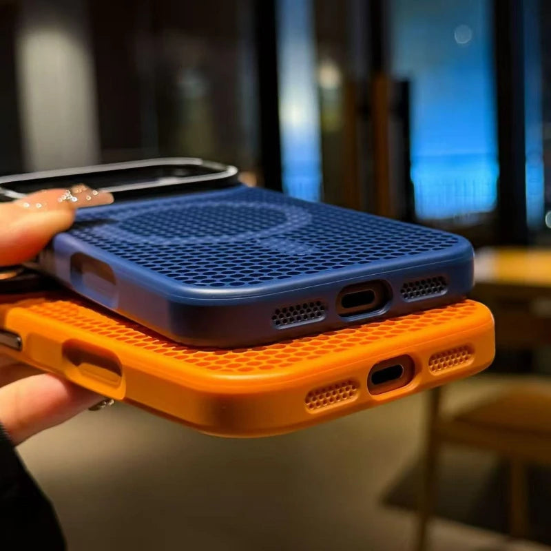 MagSafe Cooling Mesh iPhone Case Camera Mount Shockproof Protective Cover