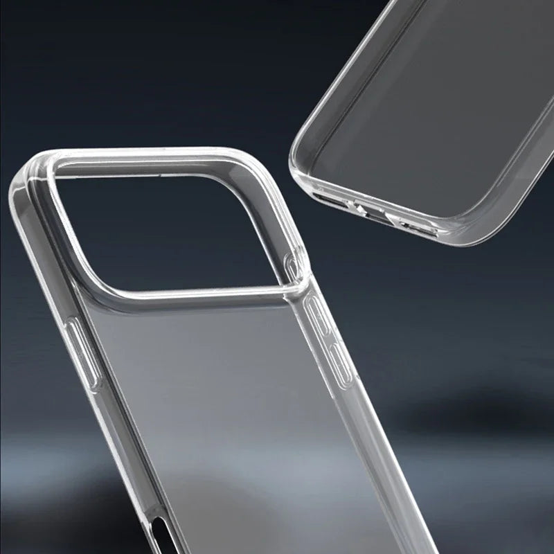 Ultra Thin Clear TPU iPhone Case Transparent Soft Shockproof Cover