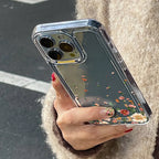 Flower Transparent iPhone Case Shockproof Silicone Soft Protective Cover
