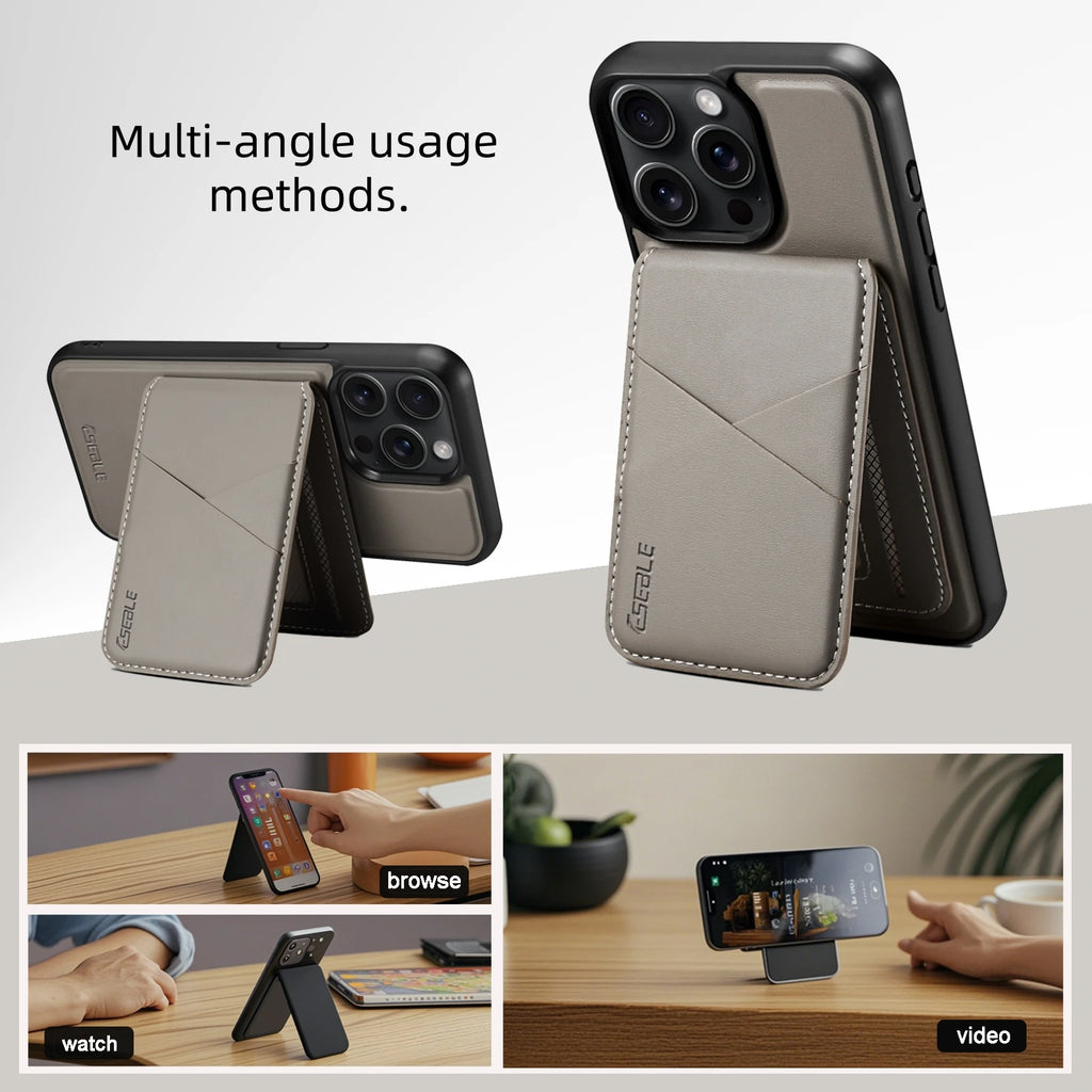 2-in-1 Magnetic Detachable Leather iPhone Case Wallet Card Holder Cover