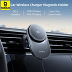 Baseus Magnetic Wireless Car Charger 25W Fast Charging Phone Holder with Cooling Fan