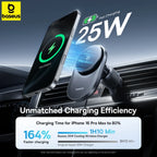 Baseus Magnetic Wireless Car Charger 25W Fast Charging Phone Holder with Cooling Fan
