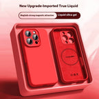 Candy Color MagSafe Liquid Silicone iPhone Case Soft Magnetic Protective Cover