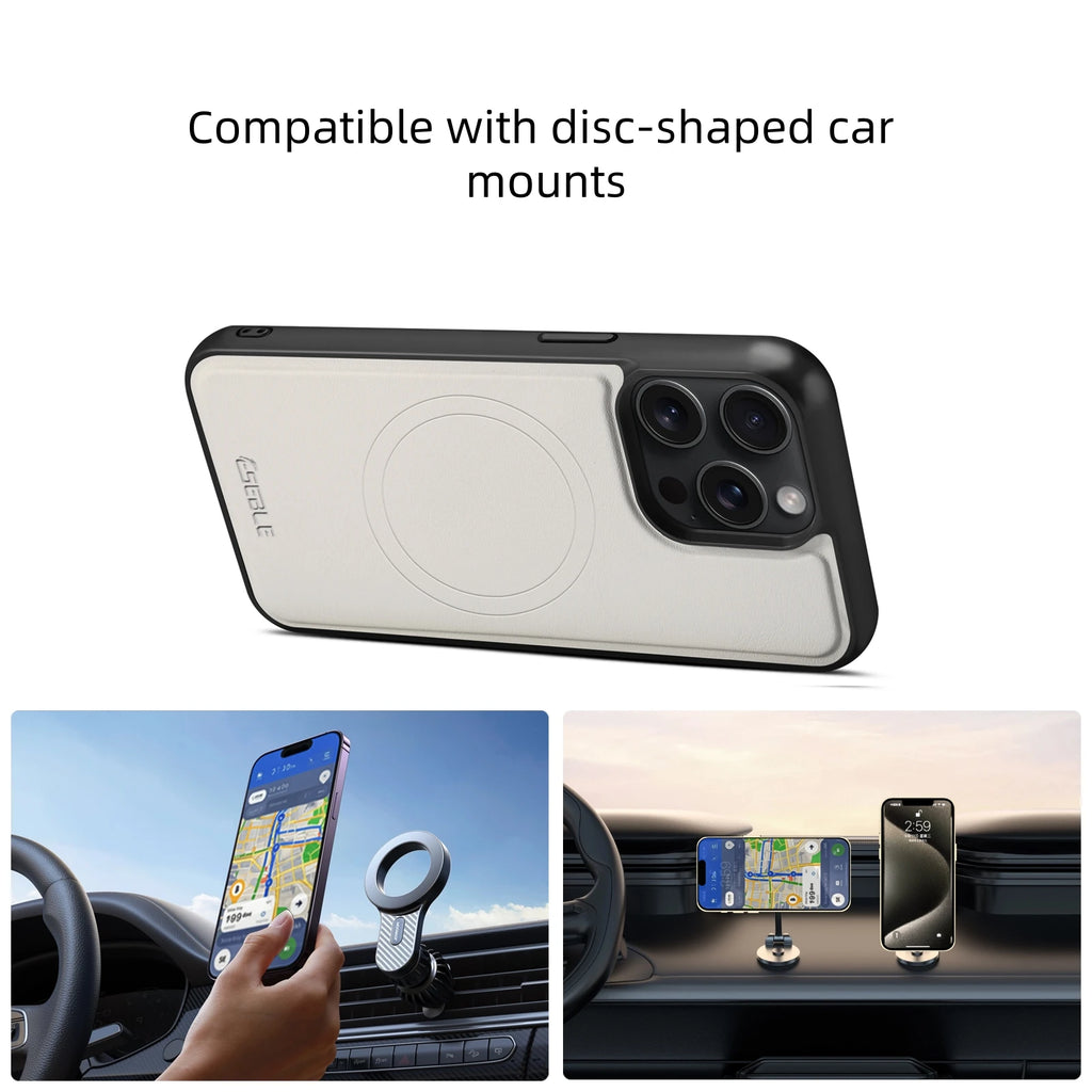 2-in-1 Magnetic Detachable Leather iPhone Case Wallet Card Holder Cover